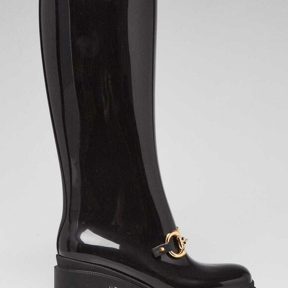 Gucci Black Rubber HorseBit Rain Boots Size 4.5/35 - Picture 4 of 5